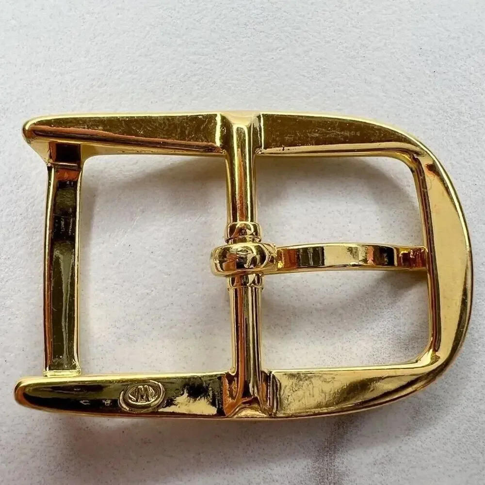 Vintage Gold Tone Simple Basic Belt Buckle for up to 1 Inch Belt